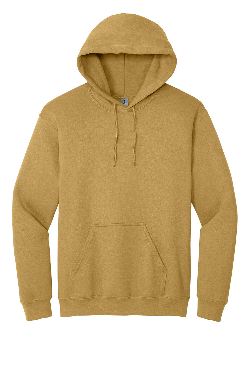 Gildan Mens Pill Resistant Hooded Sweatshirt Hoodie w/ Pouch Pocket - Old Gold