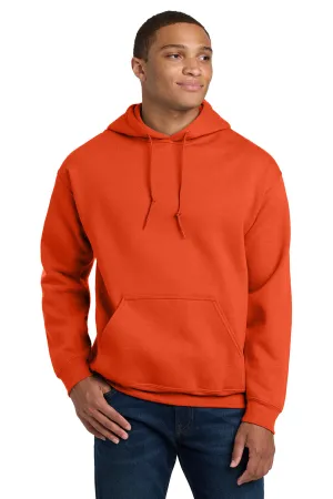 Gildan Mens Pill Resistant Hooded Sweatshirt Hoodie w/ Pouch Pocket - Orange  Affordable Clothing Gildan