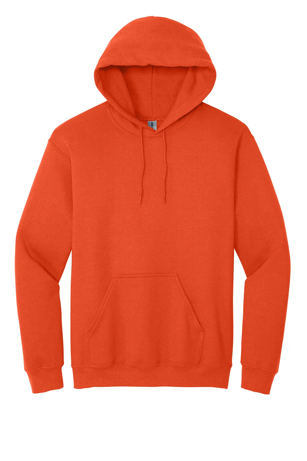 Gildan Mens Pill Resistant Hooded Sweatshirt Hoodie w/ Pouch Pocket - Orange  Affordable Clothing Gildan