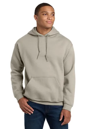 Gildan Mens Pill Resistant Hooded Sweatshirt Hoodie w/ Pouch Pocket - Sand  Affordable Clothing Gildan