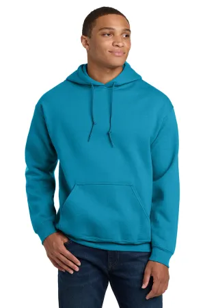 Gildan Mens Pill Resistant Hooded Sweatshirt Hoodie w/ Pouch Pocket - Sapphire Blue  Affordable Clothing Gildan