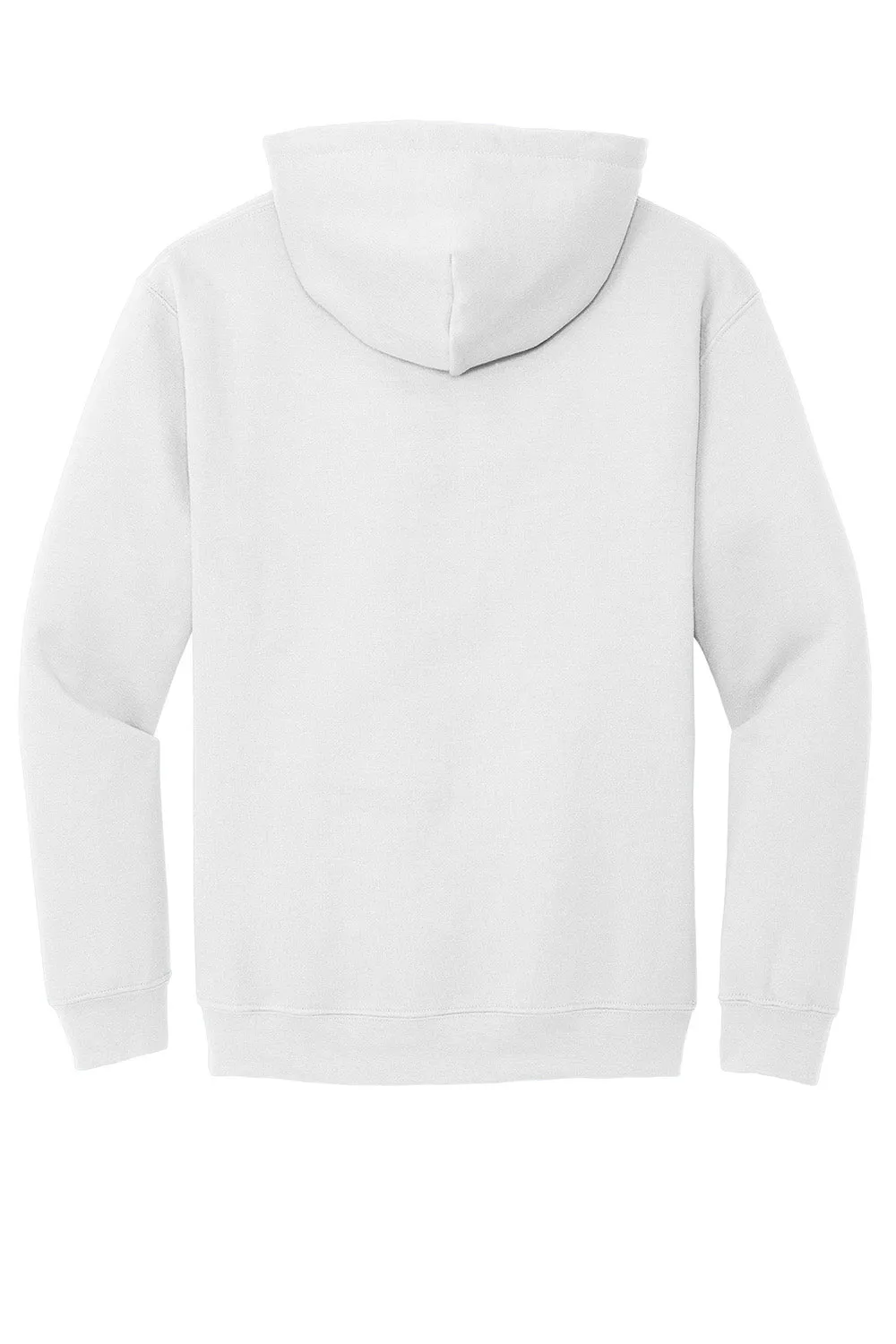 Gildan Mens Pill Resistant Hooded Sweatshirt Hoodie w/ Pouch Pocket - White