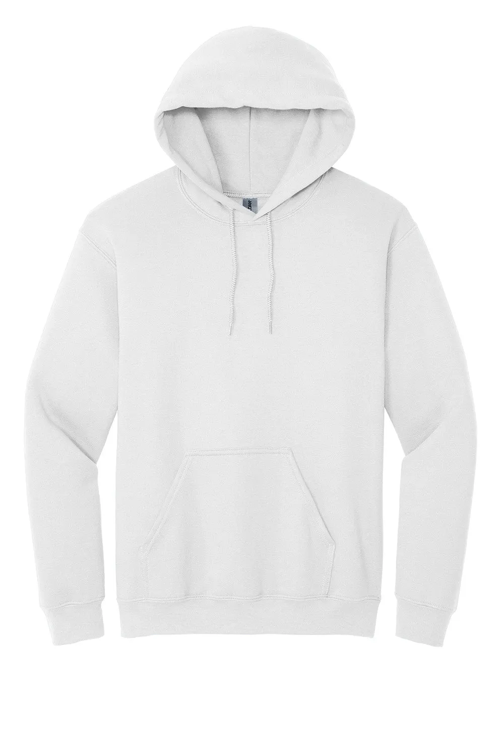 Gildan Mens Pill Resistant Hooded Sweatshirt Hoodie w/ Pouch Pocket - White