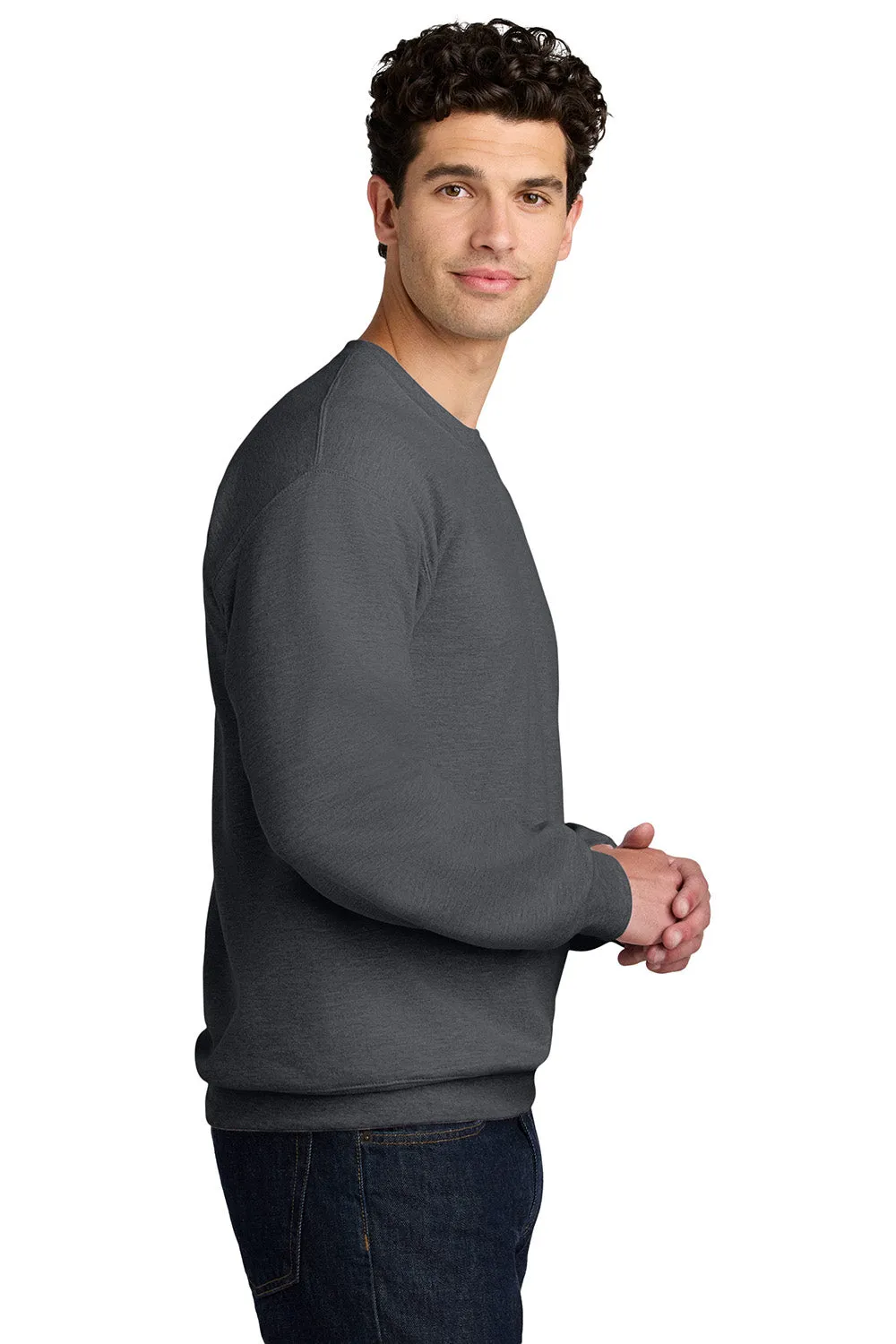 Gildan Mens Softstyle Crewneck Sweatshirt - Heather Dark Grey