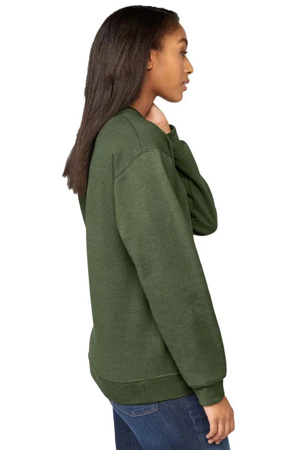 Gildan Mens Softstyle Crewneck Sweatshirt - Military Green
