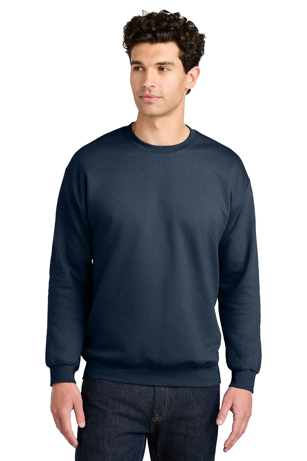 Gildan Mens Softstyle Crewneck Sweatshirt - Navy Blue