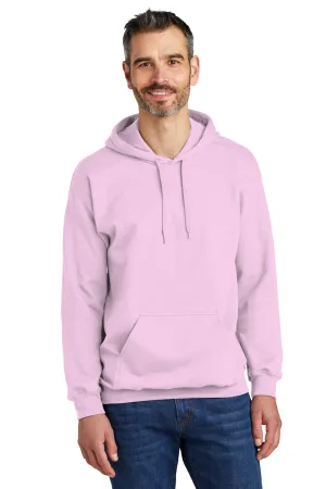 Gildan Mens Softstyle Hooded Sweatshirt Hoodie w/ Pouch Pocket - Light Pink