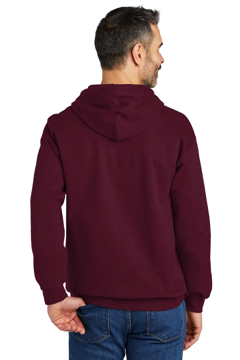 Gildan Mens Softstyle Hooded Sweatshirt Hoodie w/ Pouch Pocket - Maroon