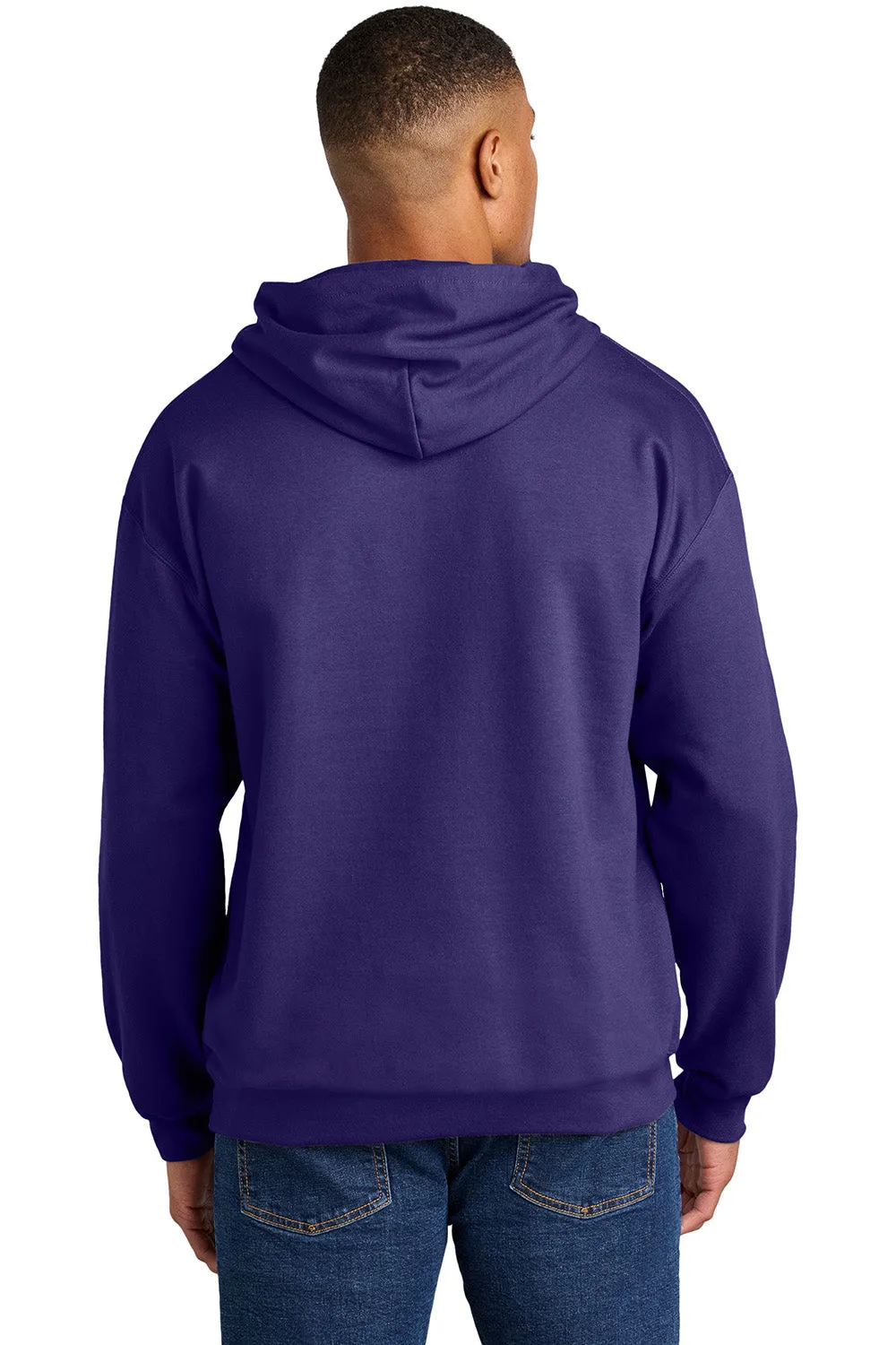 Gildan Mens Softstyle Hooded Sweatshirt Hoodie w/ Pouch Pocket - Purple