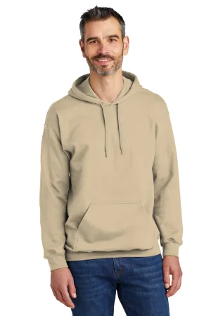 Gildan Mens Softstyle Hooded Sweatshirt Hoodie w/ Pouch Pocket - Sand
