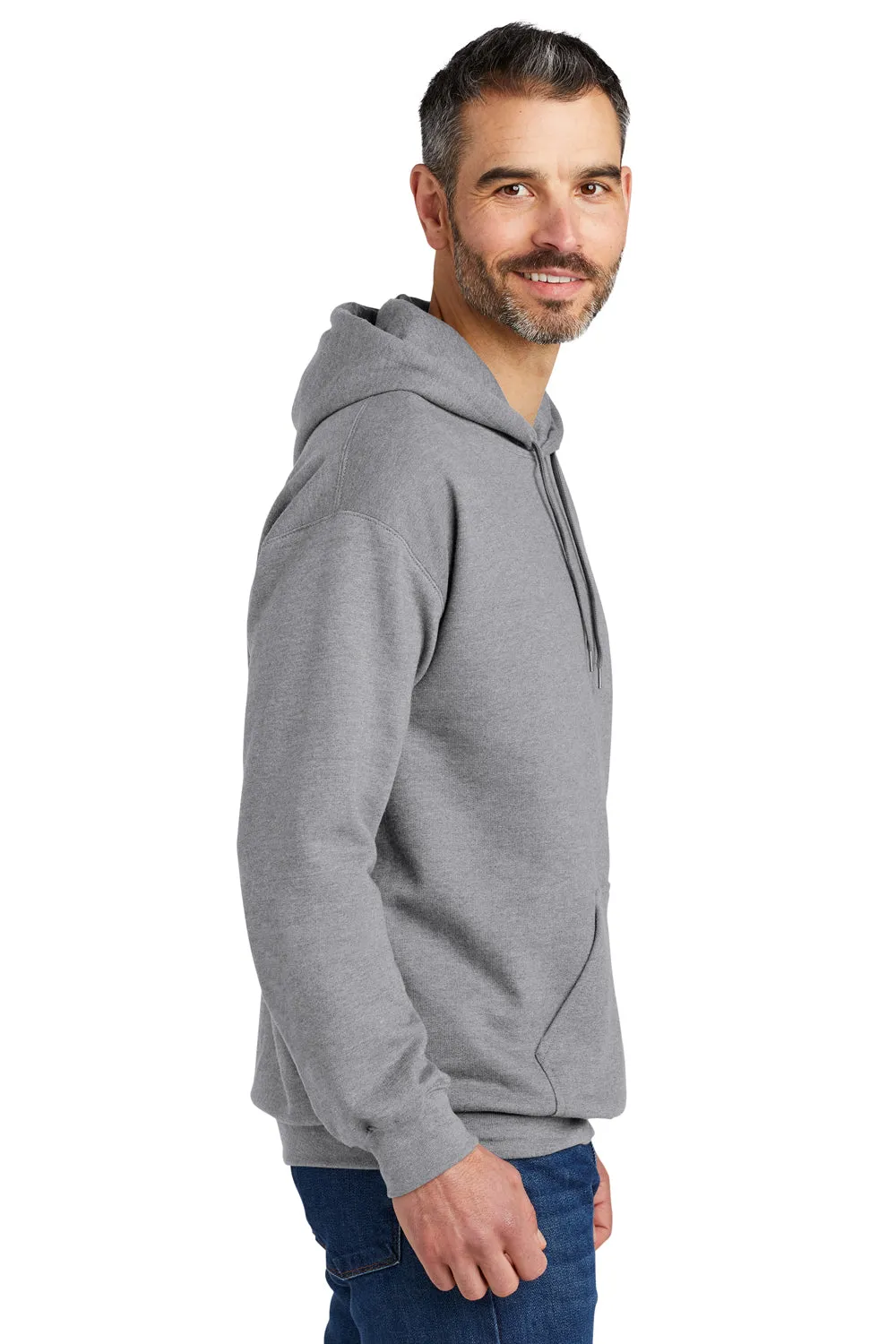 Gildan Mens Softstyle Hooded Sweatshirt Hoodie w/ Pouch Pocket - Sport Grey  Affordable Clothing Gildan