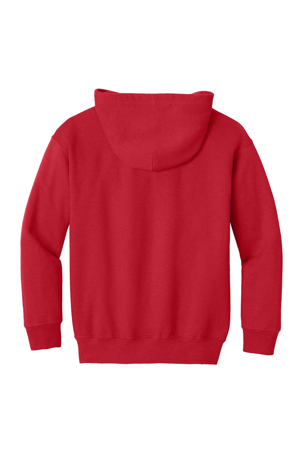 Gildan Youth Heavy Blend Full Zip Hooded Sweatshirt Hoodie w/ Pockets - Red  Affordable Clothing Gildan