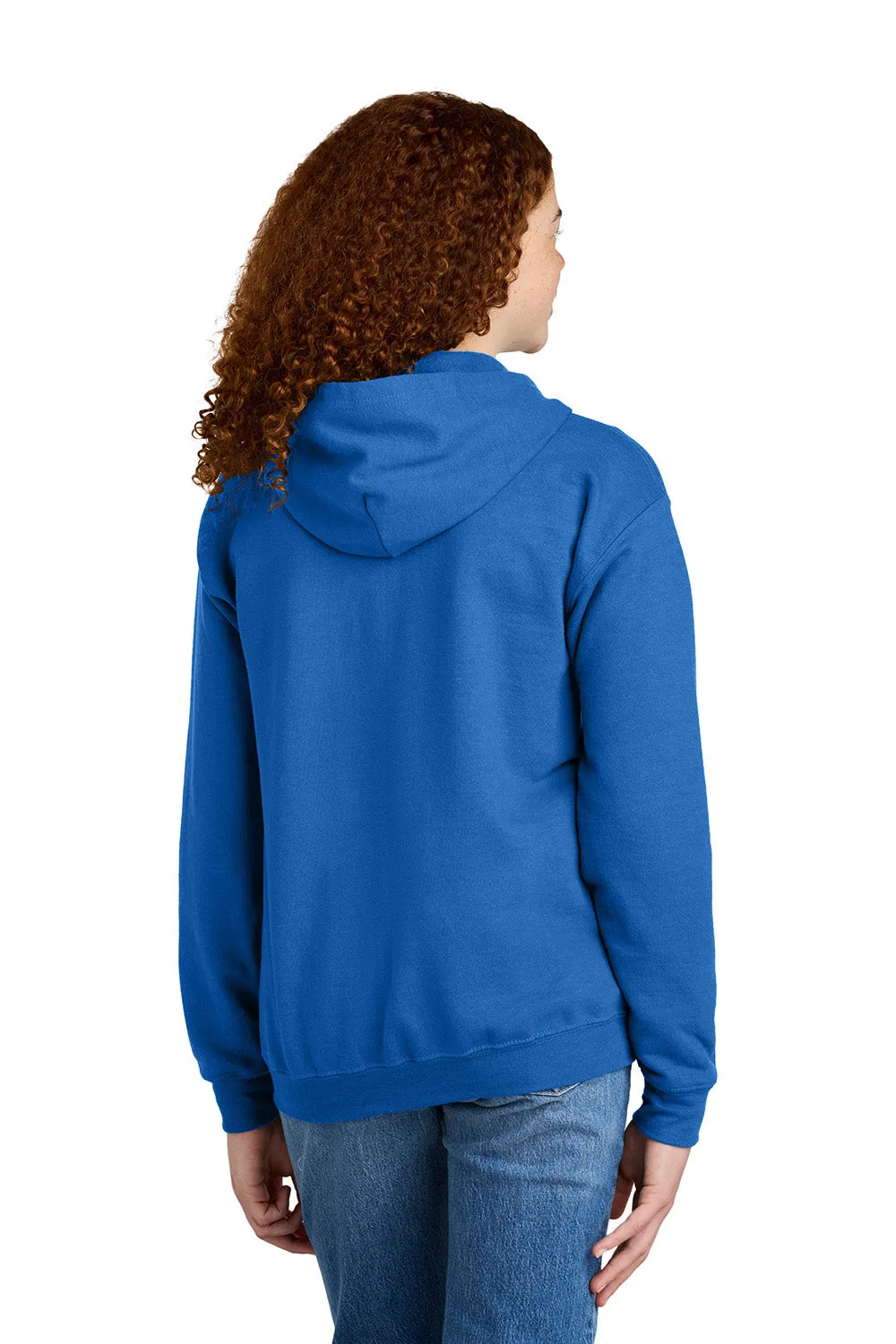 Gildan Youth Heavy Blend Full Zip Hooded Sweatshirt Hoodie w/ Pockets - Royal Blue  Affordable Clothing Gildan