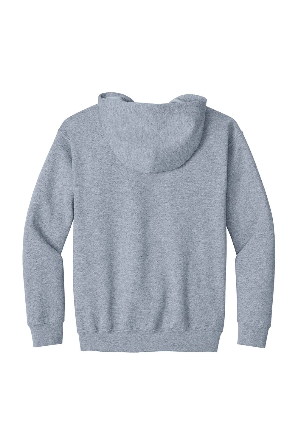 Gildan Youth Heavy Blend Full Zip Hooded Sweatshirt Hoodie w/ Pockets - Sport Grey  Affordable Clothing Gildan