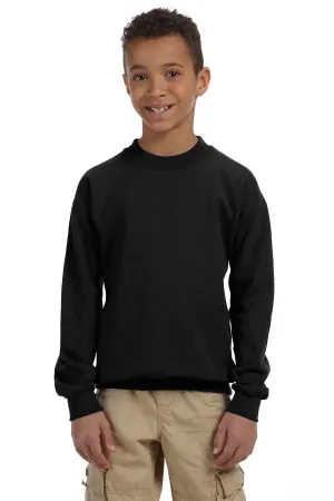 Gildan Youth Pill Resistant Fleece Crewneck Sweatshirt - Black  Affordable Clothing Gildan