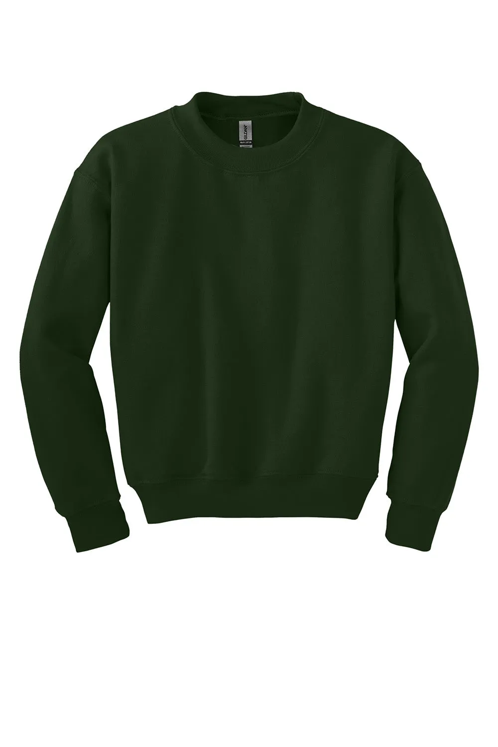 Gildan Youth Pill Resistant Fleece Crewneck Sweatshirt - Forest Green  Affordable Clothing Gildan