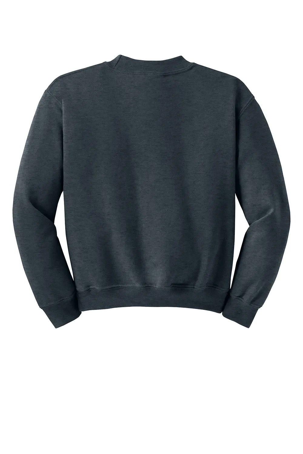 Gildan Youth Pill Resistant Fleece Crewneck Sweatshirt - Heather Dark Grey