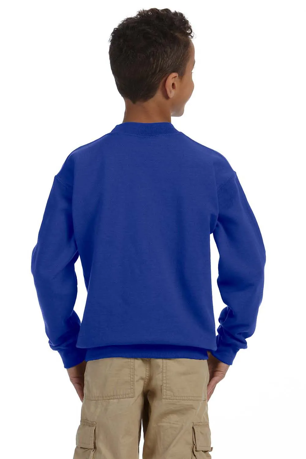 Gildan Youth Pill Resistant Fleece Crewneck Sweatshirt - Royal Blue  Affordable Clothing Gildan