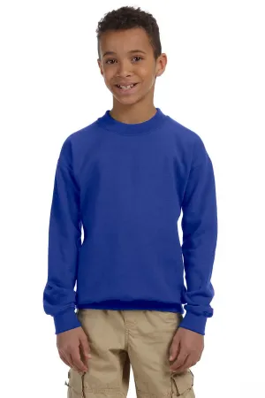 Gildan Youth Pill Resistant Fleece Crewneck Sweatshirt - Royal Blue  Affordable Clothing Gildan