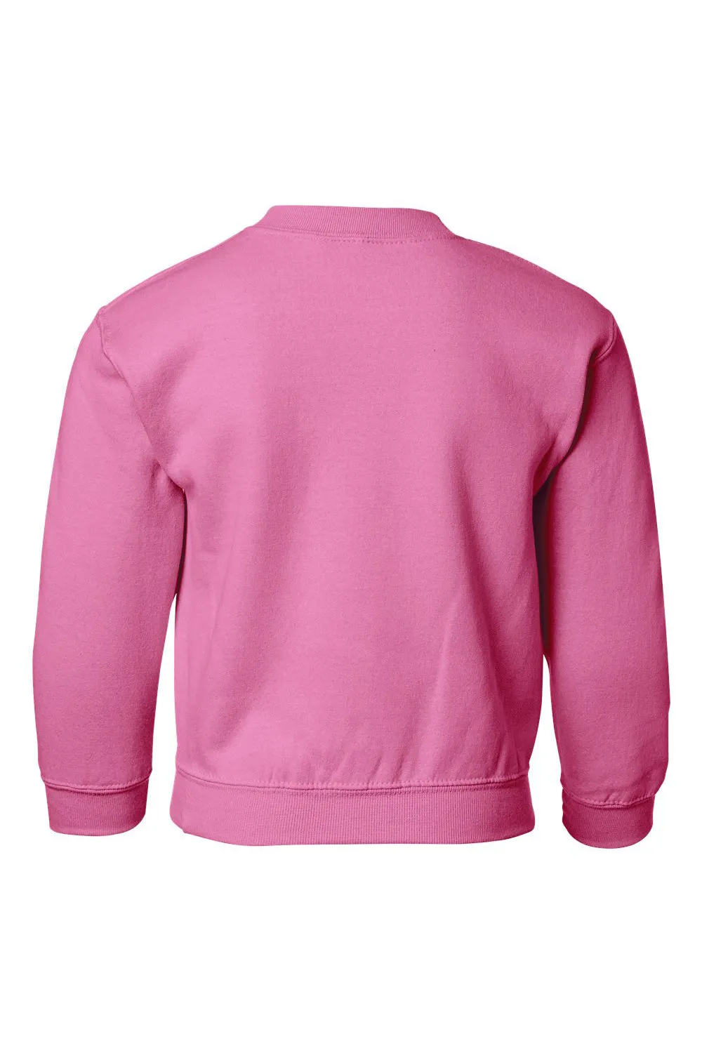 Gildan Youth Pill Resistant Fleece Crewneck Sweatshirt - Safety Pink
