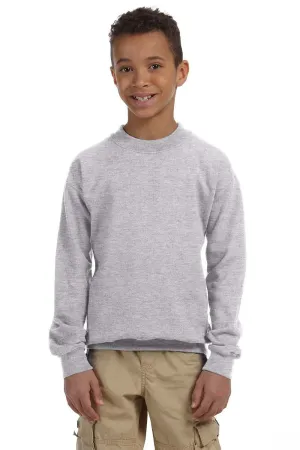 Gildan Youth Pill Resistant Fleece Crewneck Sweatshirt - Sport Grey  Affordable Clothing Gildan