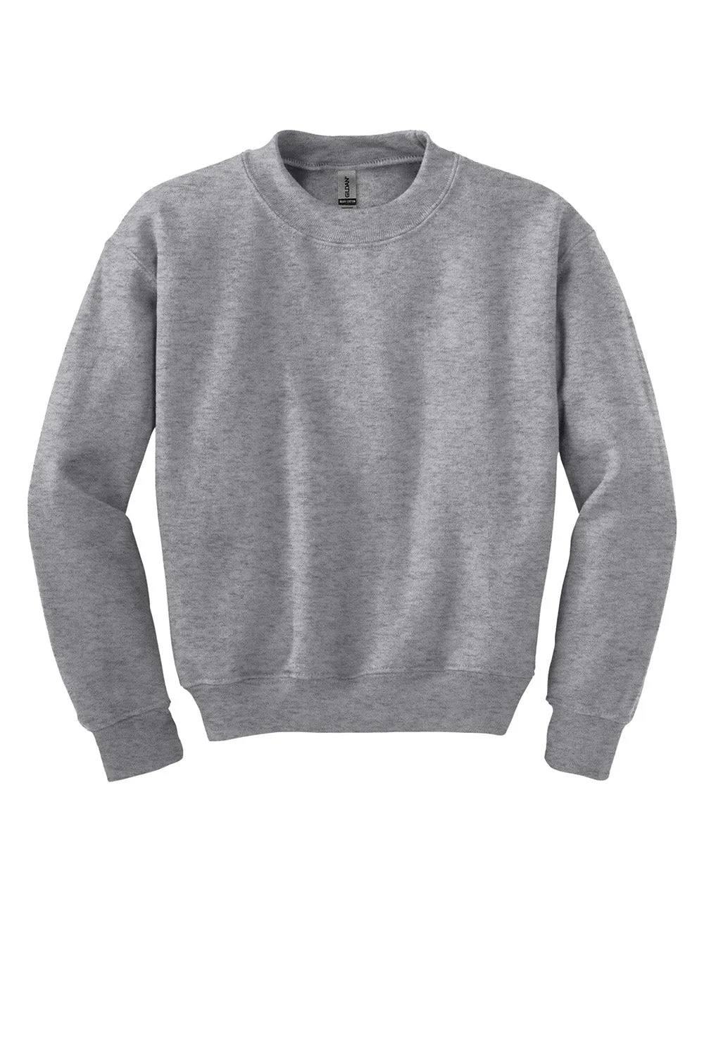 Gildan Youth Pill Resistant Fleece Crewneck Sweatshirt - Sport Grey  Affordable Clothing Gildan