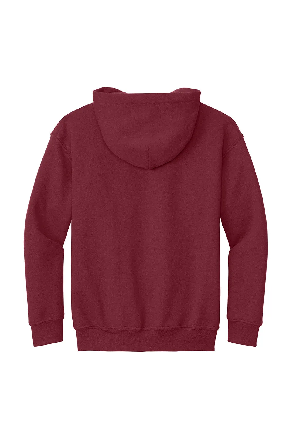 Gildan Youth Pill Resistant Hooded Sweatshirt Hoodie w/ Pouch Pocket - Cardinal Red  Affordable Clothing Gildan