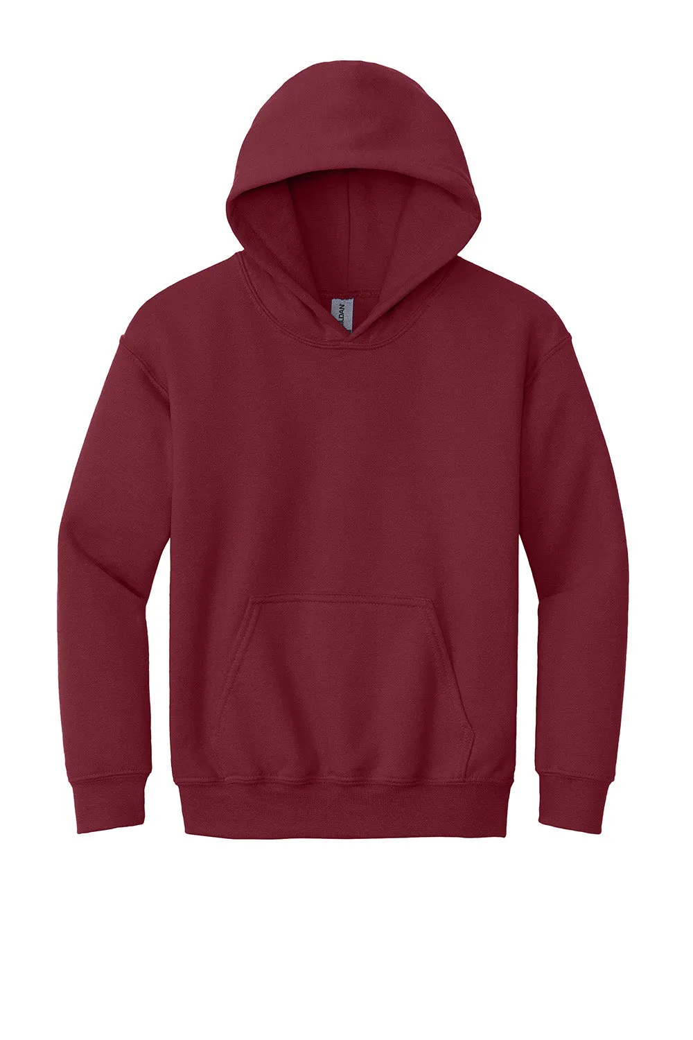 Gildan Youth Pill Resistant Hooded Sweatshirt Hoodie w/ Pouch Pocket - Cardinal Red  Affordable Clothing Gildan