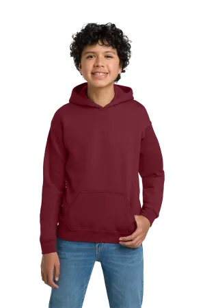 Gildan Youth Pill Resistant Hooded Sweatshirt Hoodie w/ Pouch Pocket - Cardinal Red  Affordable Clothing Gildan