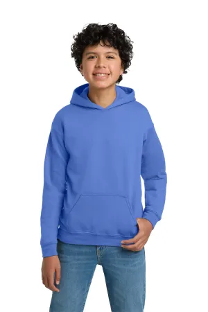 Gildan Youth Pill Resistant Hooded Sweatshirt Hoodie w/ Pouch Pocket - Carolina Blue