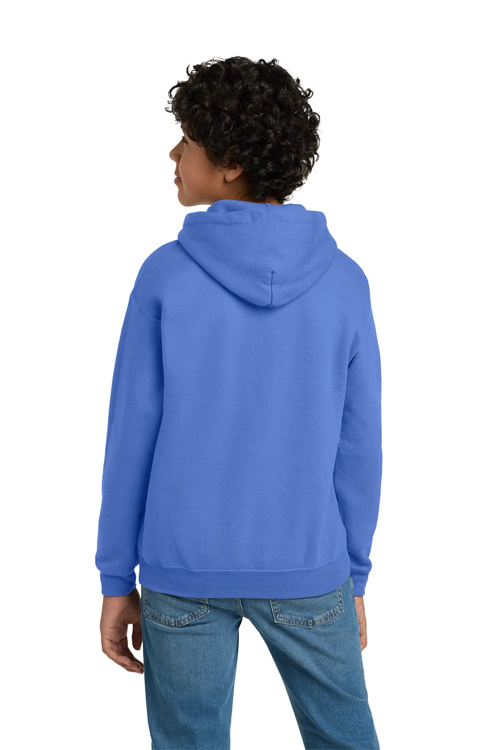 Gildan Youth Pill Resistant Hooded Sweatshirt Hoodie w/ Pouch Pocket - Carolina Blue