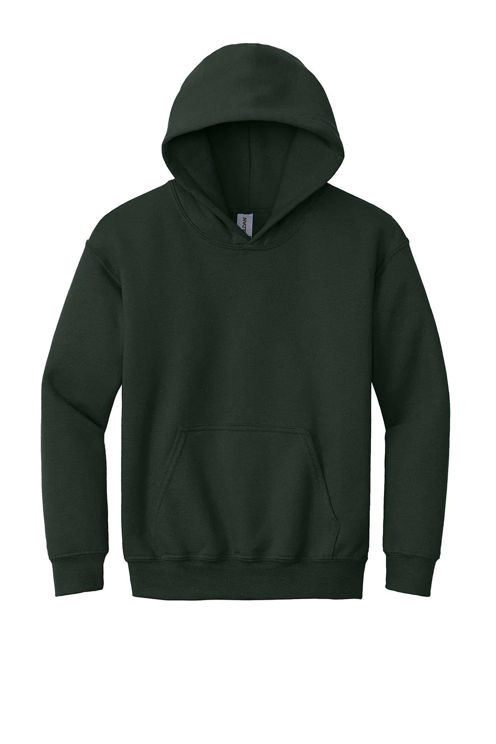 Gildan Youth Pill Resistant Hooded Sweatshirt Hoodie w/ Pouch Pocket - Forest Green  Affordable Clothing Gildan