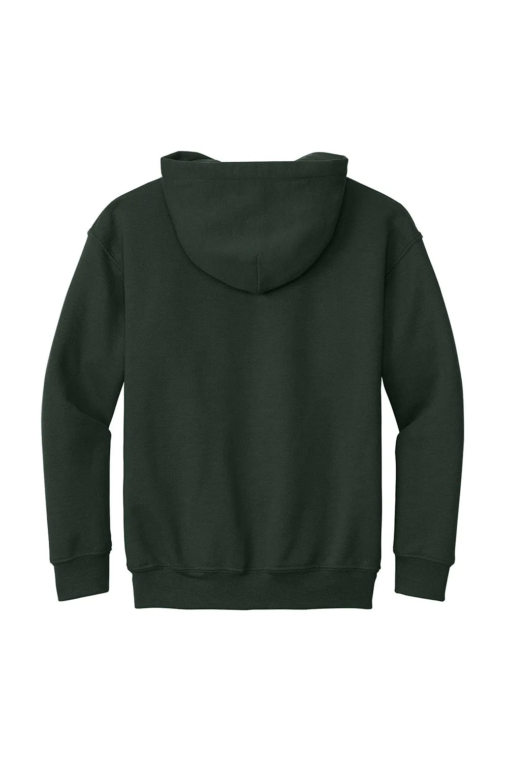 Gildan Youth Pill Resistant Hooded Sweatshirt Hoodie w/ Pouch Pocket - Forest Green  Affordable Clothing Gildan