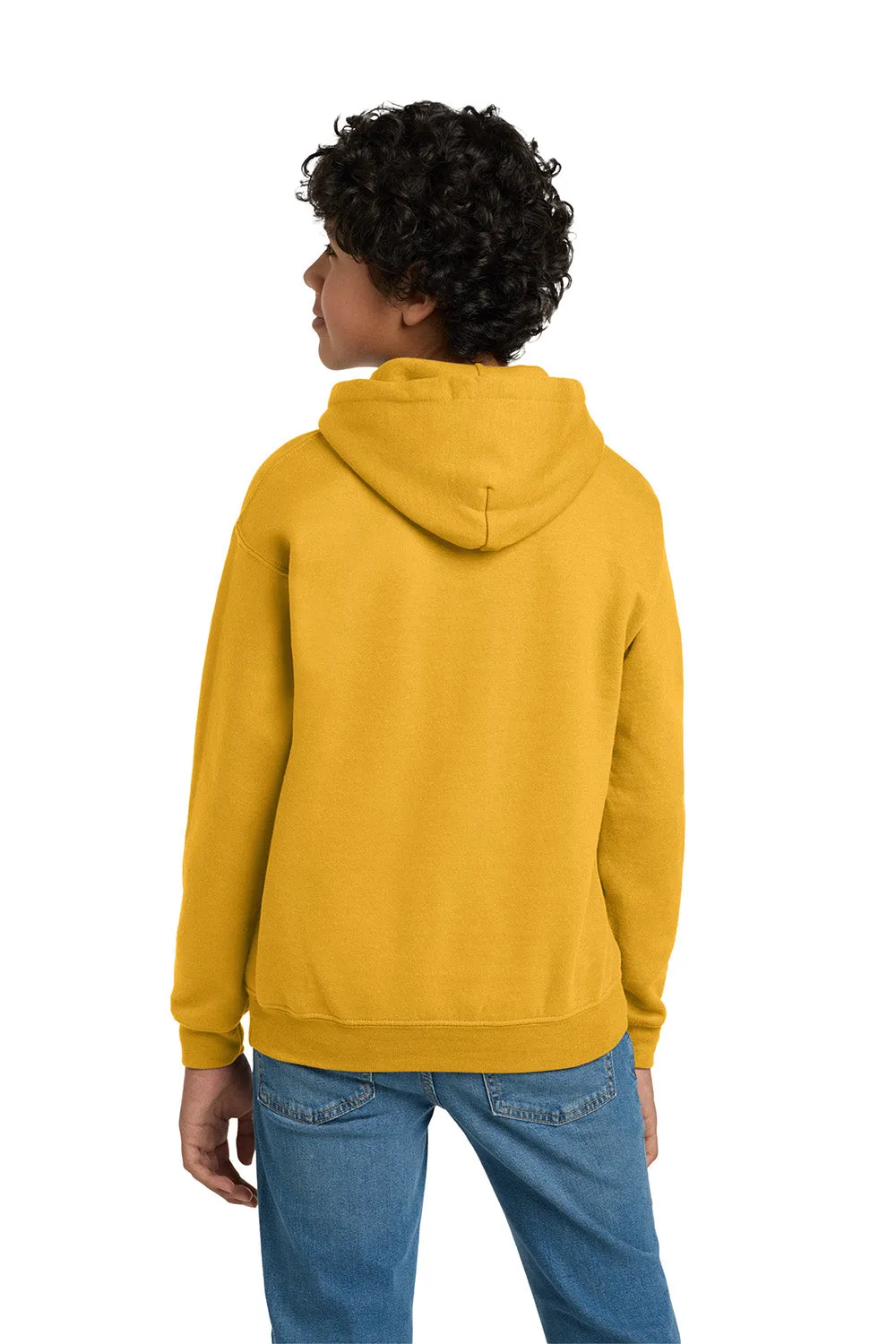 Gildan Youth Pill Resistant Hooded Sweatshirt Hoodie w/ Pouch Pocket - Gold  Affordable Clothing Gildan