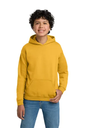 Gildan Youth Pill Resistant Hooded Sweatshirt Hoodie w/ Pouch Pocket - Gold  Affordable Clothing Gildan