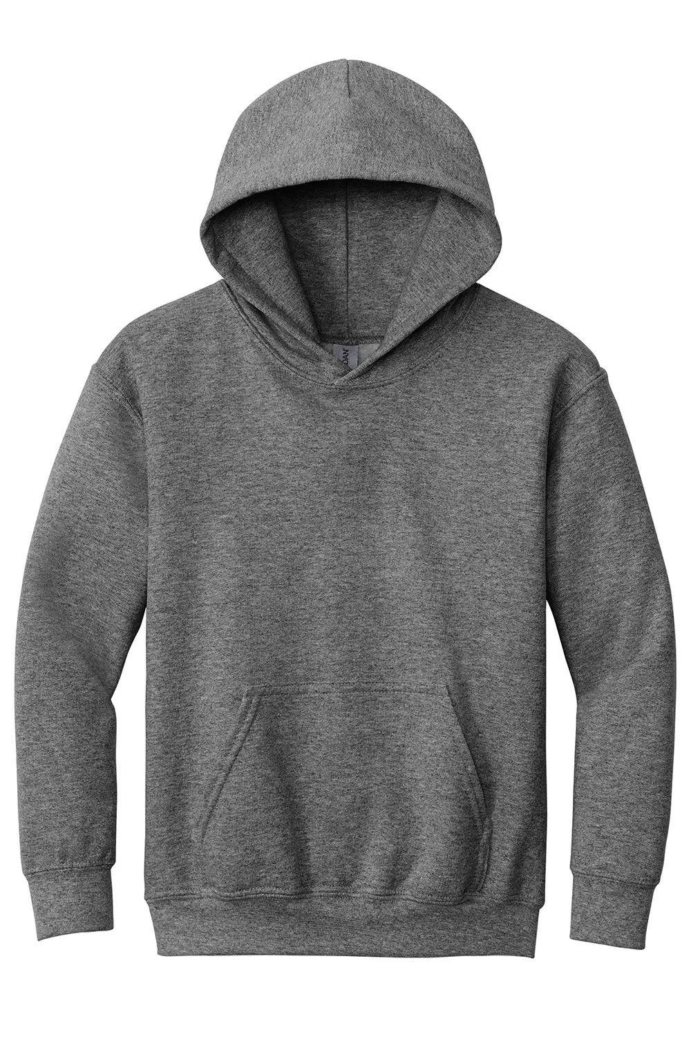 Gildan Youth Pill Resistant Hooded Sweatshirt Hoodie w/ Pouch Pocket - Heather Graphite Grey  Affordable Clothing Gildan