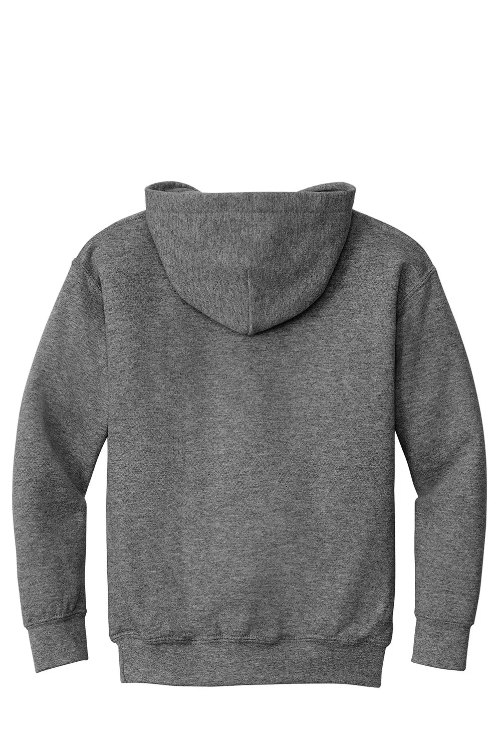 Gildan Youth Pill Resistant Hooded Sweatshirt Hoodie w/ Pouch Pocket - Heather Graphite Grey  Affordable Clothing Gildan
