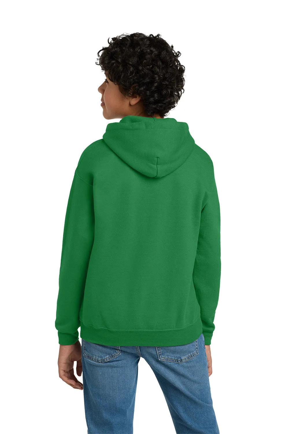 Gildan Youth Pill Resistant Hooded Sweatshirt Hoodie w/ Pouch Pocket - Irish Green  Affordable Clothing Gildan