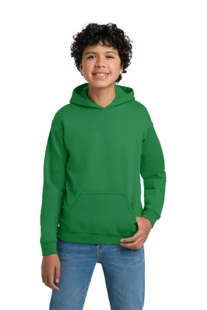Gildan Youth Pill Resistant Hooded Sweatshirt Hoodie w/ Pouch Pocket - Irish Green  Affordable Clothing Gildan