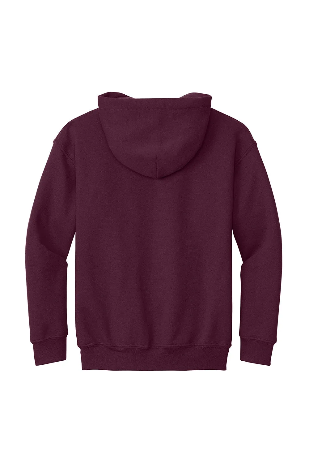 Gildan Youth Pill Resistant Hooded Sweatshirt Hoodie w/ Pouch Pocket - Maroon