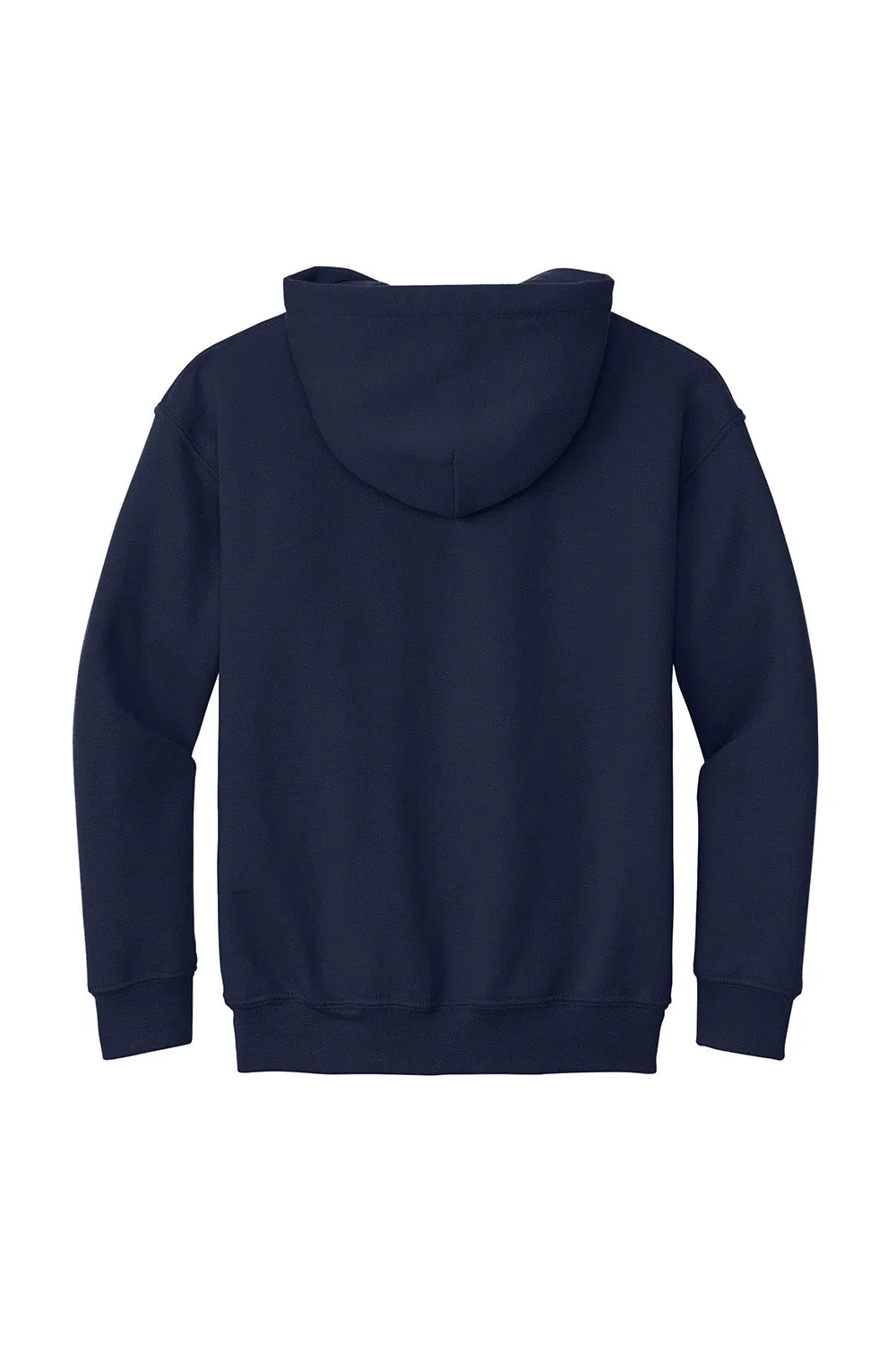 Gildan Youth Pill Resistant Hooded Sweatshirt Hoodie w/ Pouch Pocket - Navy Blue