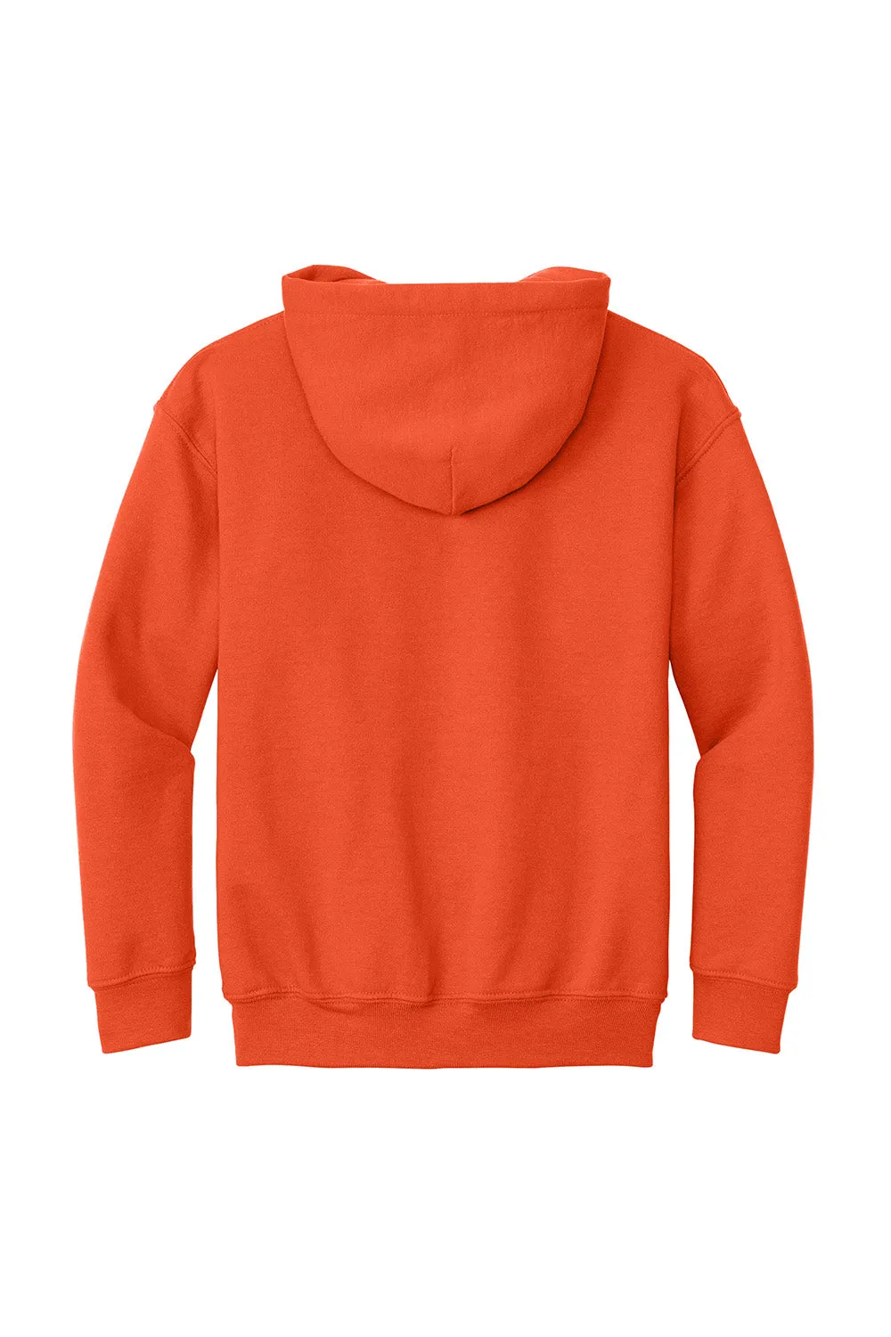 Gildan Youth Pill Resistant Hooded Sweatshirt Hoodie w/ Pouch Pocket - Orange