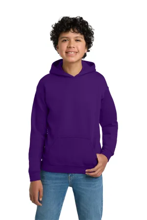 Gildan Youth Pill Resistant Hooded Sweatshirt Hoodie w/ Pouch Pocket - Purple  Affordable Clothing Gildan