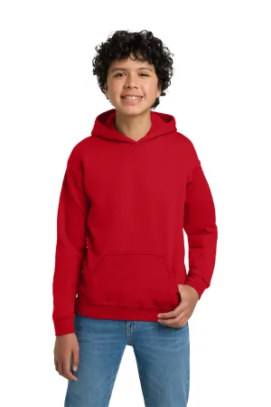 Gildan Youth Pill Resistant Hooded Sweatshirt Hoodie w/ Pouch Pocket - Red  Affordable Clothing Gildan