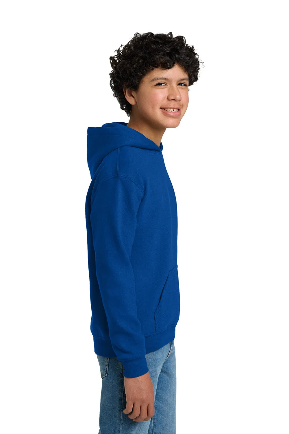 Gildan Youth Pill Resistant Hooded Sweatshirt Hoodie w/ Pouch Pocket - Royal Blue  Affordable Clothing Gildan