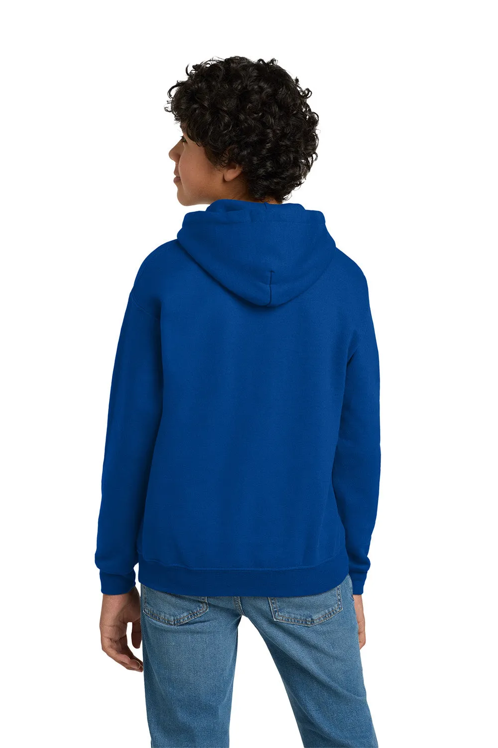 Gildan Youth Pill Resistant Hooded Sweatshirt Hoodie w/ Pouch Pocket - Royal Blue  Affordable Clothing Gildan