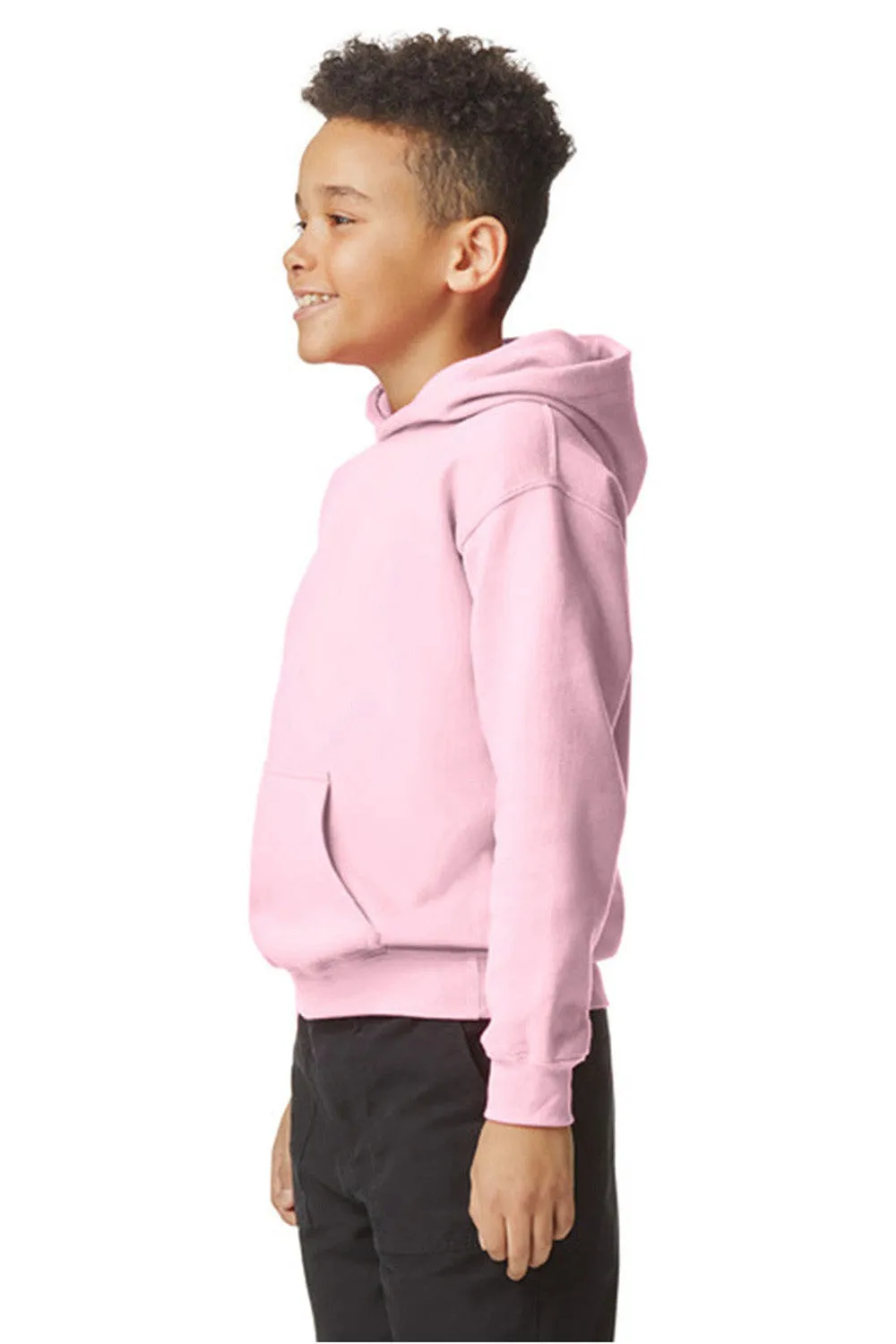 Gildan Youth Softstyle Hooded Sweatshirt Hoodie w/ Pouch Pocket - Light Pink  Affordable Clothing Gildan
