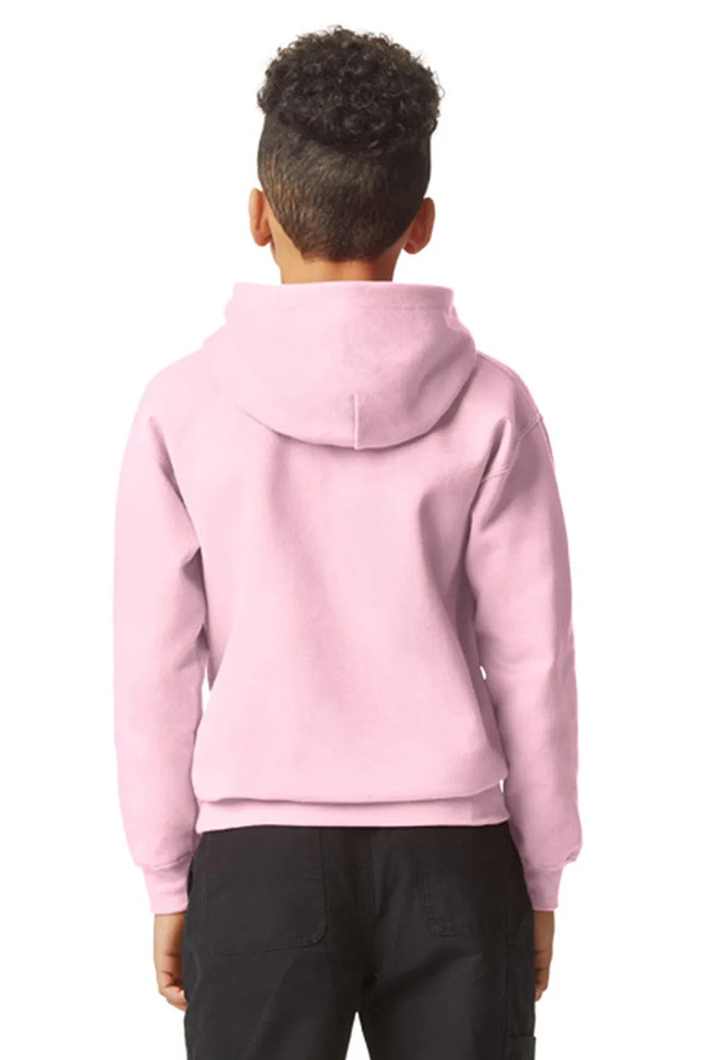 Gildan Youth Softstyle Hooded Sweatshirt Hoodie w/ Pouch Pocket - Light Pink  Affordable Clothing Gildan