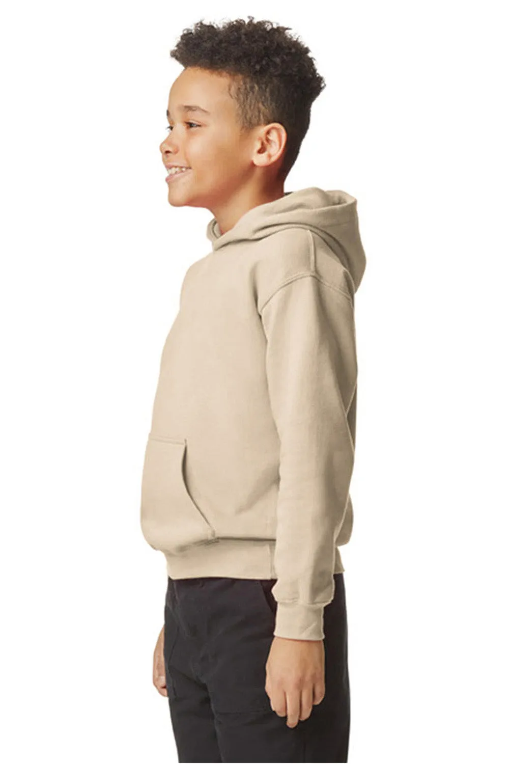 Gildan Youth Softstyle Hooded Sweatshirt Hoodie w/ Pouch Pocket - Sand  Affordable Clothing Gildan