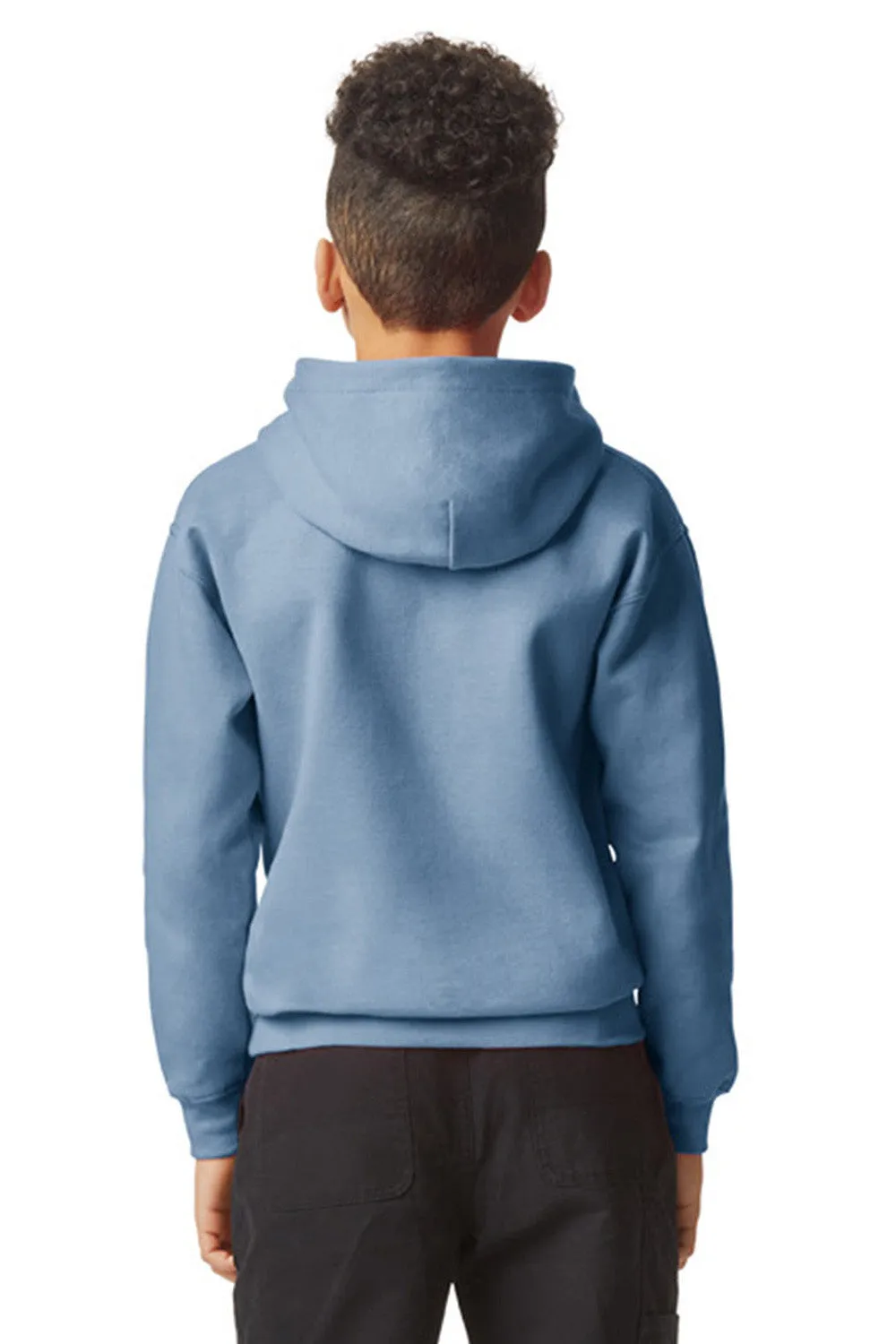 Gildan Youth Softstyle Hooded Sweatshirt Hoodie w/ Pouch Pocket - Stone Blue  Affordable Clothing Gildan